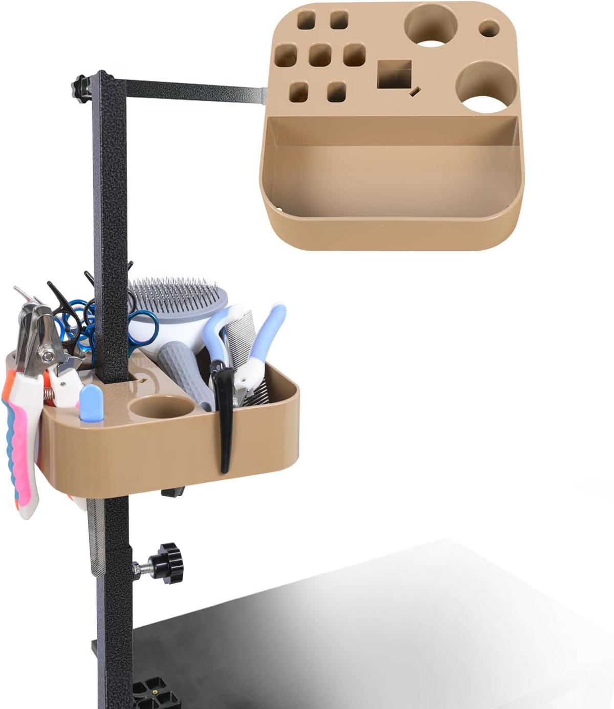 Pet Grooming Tool Organizer - Can Be Mounted On The Pet Grooming Table to Save Space Can Store Scissors, Brushes and Other Tools