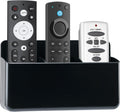 3 Slot Remote Control Holder, TV Remote and Wall Pen Storage Accessories for Home Office School (Black 1Pack)