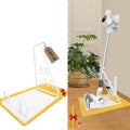 No Installation Required-Universal Stand,Storage Stand Docking Station Holder,Stable Metal Storage Bracket Stand Holder,Compatible with Most Stick Vacuum(White)