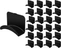 Headphone Wall Hangers Adhesive Gaming Headset Holder Hooks for Wall Mount Strong Universal Stand Hooks for Most Headphone Controller, Hat, Baseball Caps, Door, Closet(Black,24 Pcs)