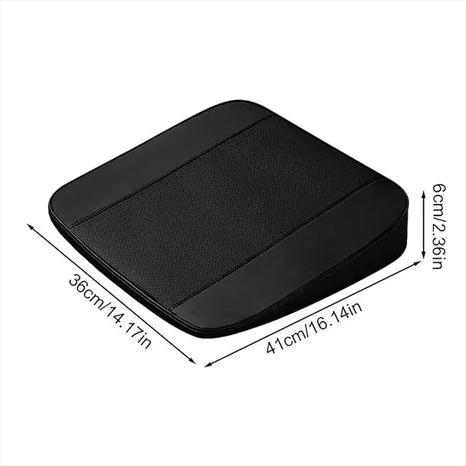Car Height seat Cushion Car Height seat Cushion Perforated Leather Fabric Memory Cotton Inner core Anti Slip Bottom Fabric Suitable for Various Vehicle Seats and Office Chairs