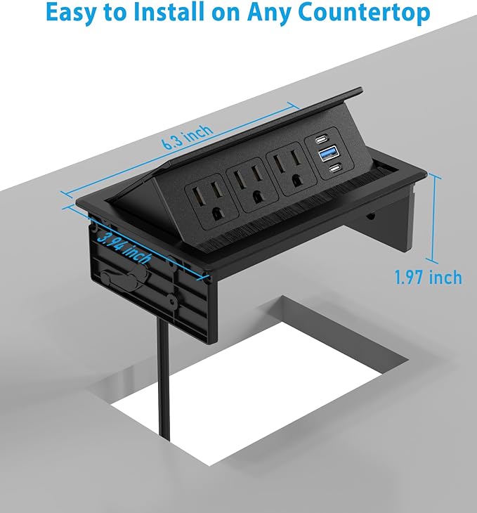 Recessed Conference Table Power Hub