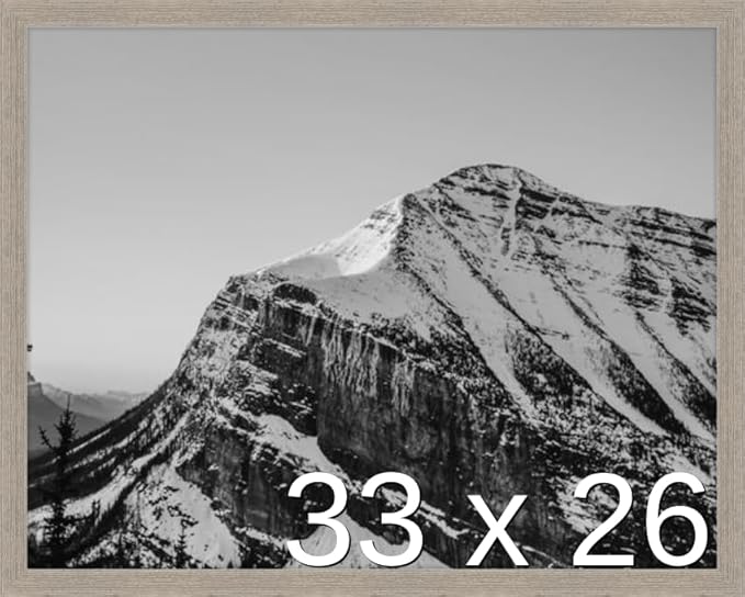 Frame It Easy 33 x 26 Rustic Gray Wood Frame