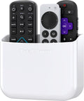 TotalMount Hole-Free Remote Holder – Eliminates Need to Drill Holes in Your Wall (for 2 or 3 Remote Controls – White – Quantity 1)