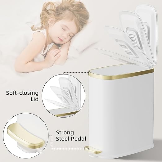 KUK Small Bathroom Trash Can
