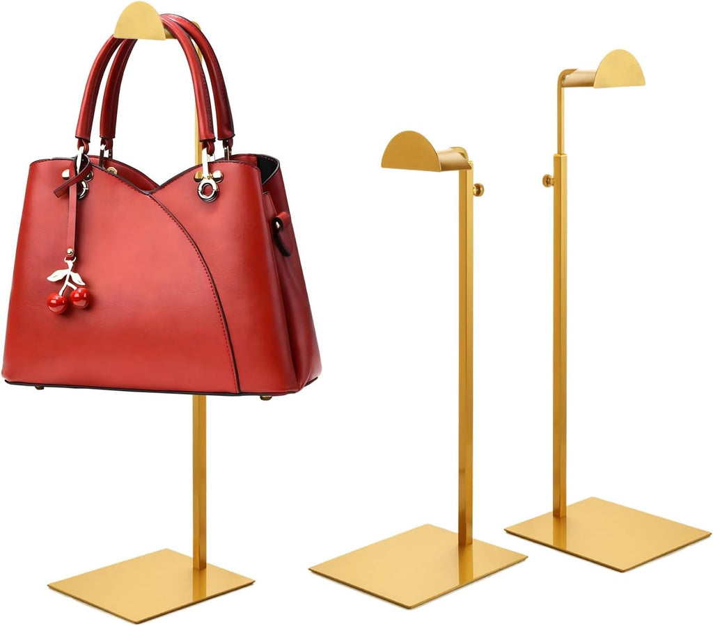 Purse Display Stand,3 Pack stand for purse,Stainless Steel Purse Stands for Display,Height Adjustable Handbag Display Stand,for Commercial Stores And Parties
