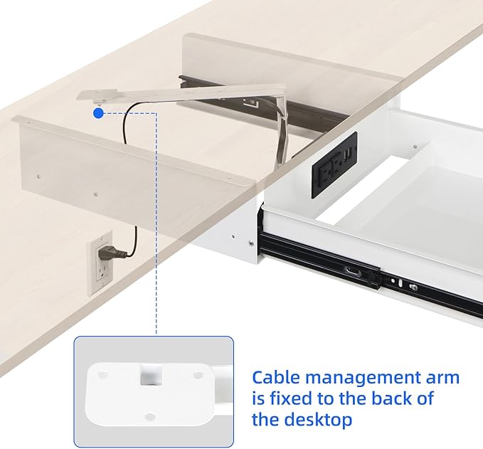Lumil Under Desk Mounted Drawer Lockable