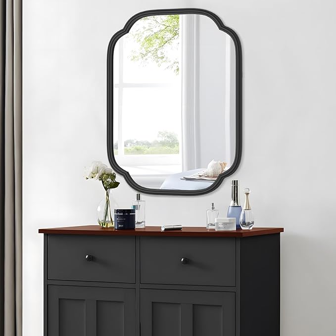 Black Bathroom Mirror for Wall