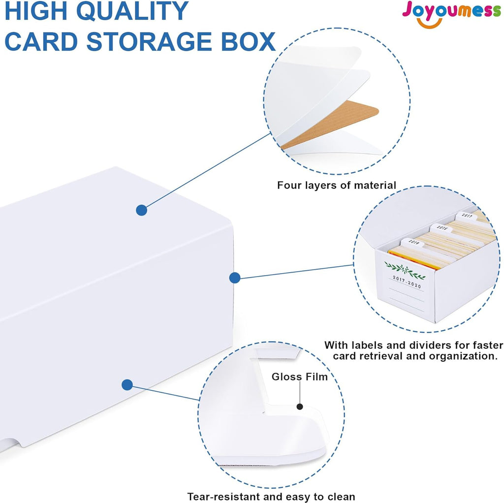 Trading Card Storage Box, Cardboard Storage Boxes with Dividers for Baseball, Sports, Game, Playing Card Collection Organizer, pack of 3