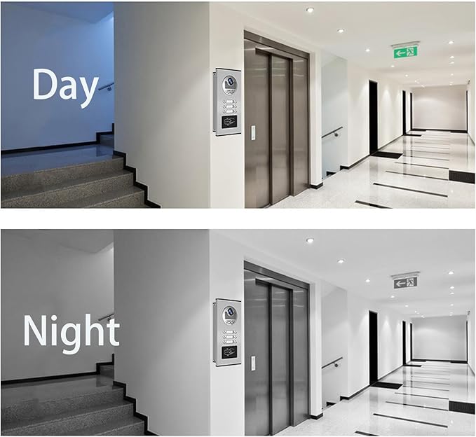 ANJIELO SMART Wired Video Multifamily Apartment Intercom System,