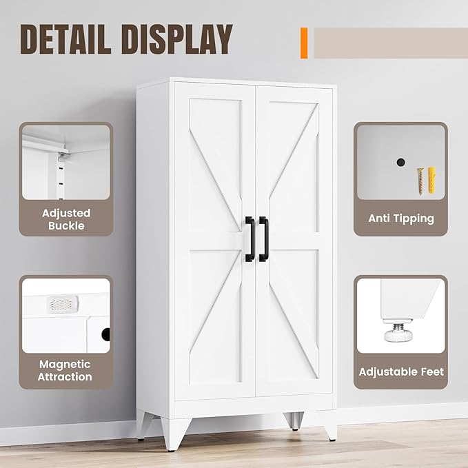 Yizosh Metal Storage Cabinet