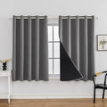 Anytime 100% Blackout Curtain 2 Panels Set, Thermal Insulated Window Drapes