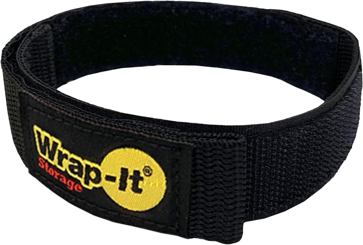 Quick-Straps by Wrap-It Storage - 18" (8-Pack) Black - Hook and Loop Hose and Cable Organizers