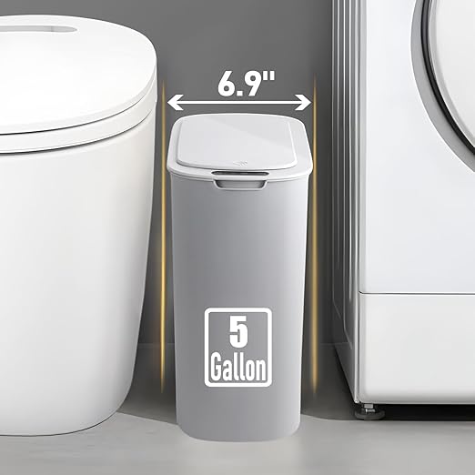 TIPGO 5 Gallon Motion Senor Bathroom Trash Can