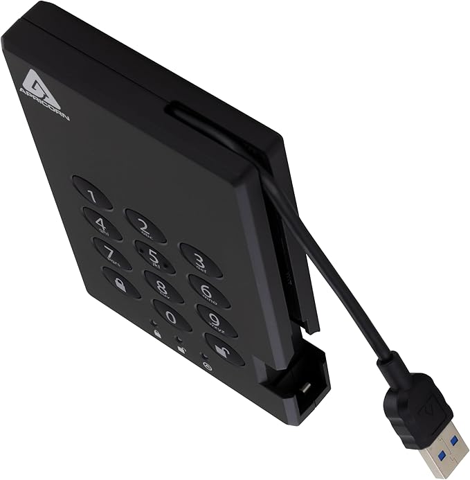 Apricorn Aegis Padlock 3.0 1TB USB 3.0 External Hard Drive