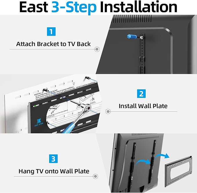 85 86 98 100 inch Heavy Duty TV Wall Mount