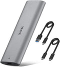 SSK M.2 NVMe Enclosure, Tool-Free SSD Enclosure Adapter, USB C 3.2 Gen 2 10Gbps PCIe MKey External Solid State Drive Case, Support UASP Trim for 2230/2242/2260/2280 (SATA NOT Supported)