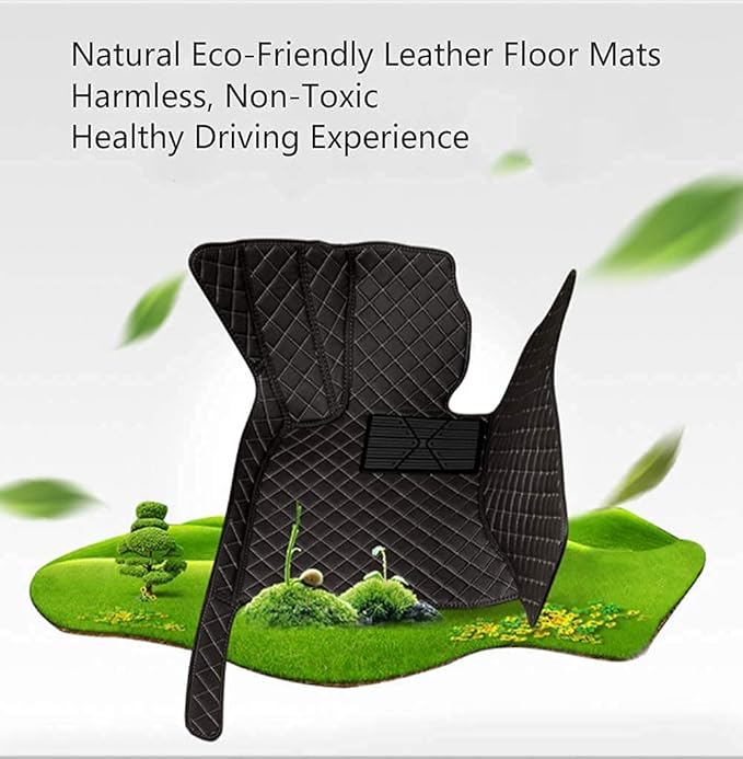 Custom Making Car Floor Mats Compatible for 2000-2025 All Mode Sedan SUV Sports Car Full Coverage Cute Pads Protection Non-Slip Leather Floor Liners (Purple)