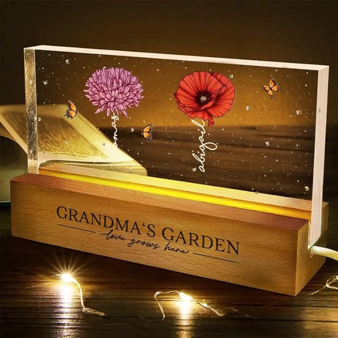 Peties.com Personalized Rectangle LED Light