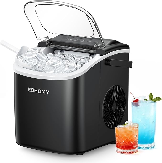EUHOMY Countertop Ice Maker Machine
