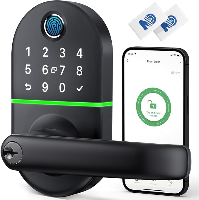 Smart Keypad Door Lock with Handle: NICE DIGI Keyless Entry Electronic Lock