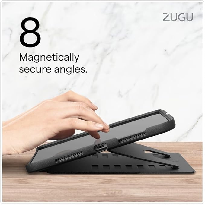 Zugu Case for iPad Pro 11 (M4/M5) 2024/2025, Slim Protective Cover with Apple Pencil Holder, Auto Wake/Sleep, Multiple Viewing Angles, iPad Pro 11 Inch Cover, Phone Protector, Sand