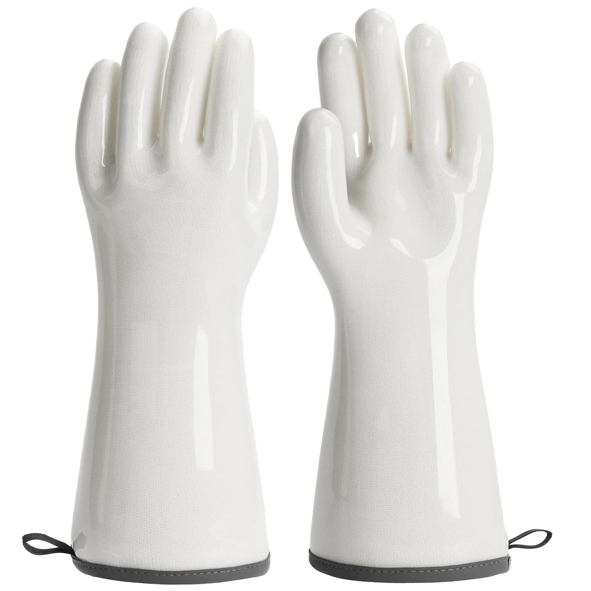 BBQ Gloves for Food Contact Grilling Gloves White, Medium