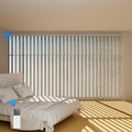 Blindify Motorized Vertical Blinds, Light Beige