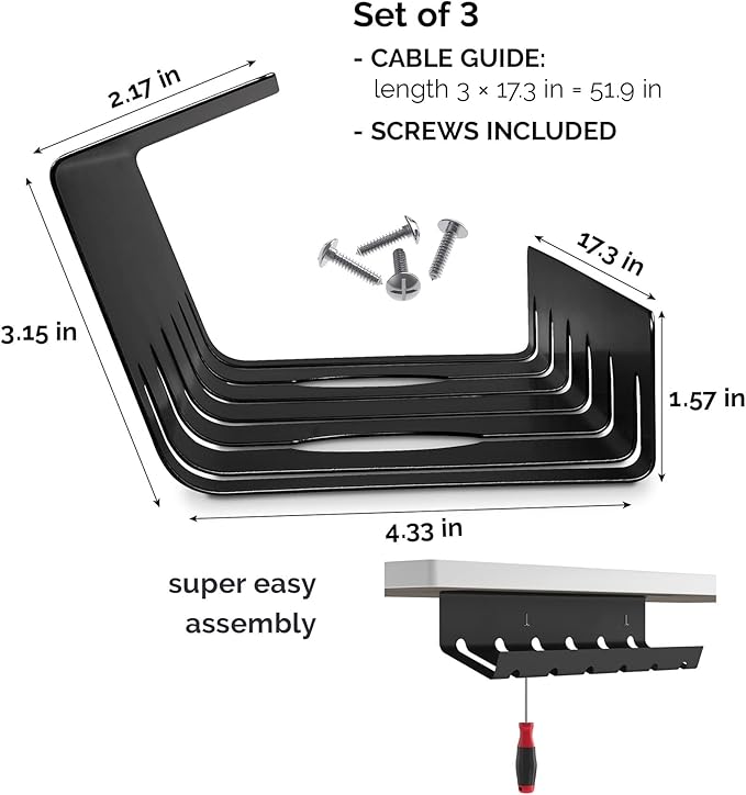 PAMO Cable Management Under Desk