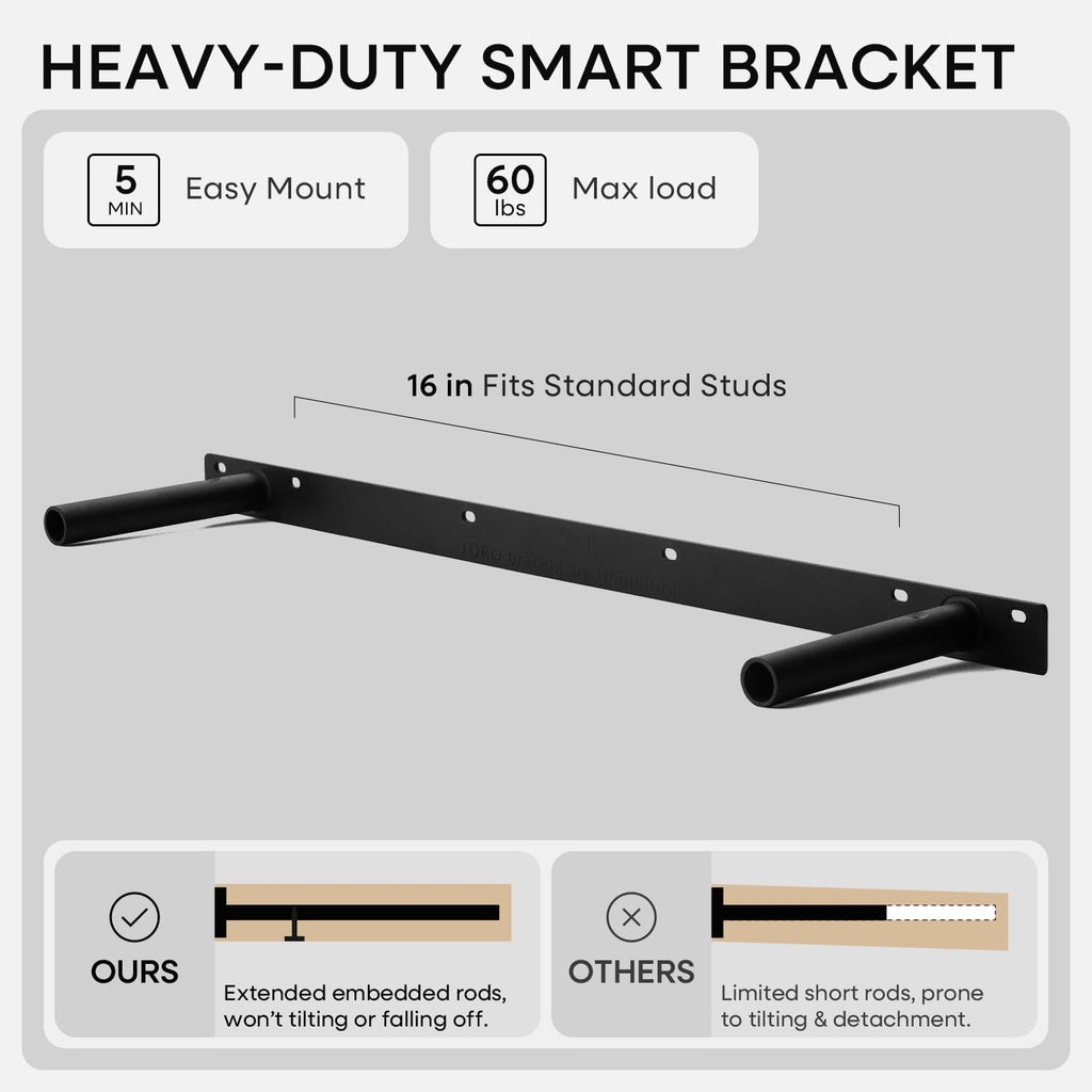 Homeforia Black Floating Shelves 30 inches Long, High End Solid Real Wood 30 inch Floating Shelf for Wall Mounted, Black Wooden 30in Floating Shelves, Heavy Duty Bracket, 30 X 6.5 X 1.75 in, Set of 3