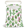 Cactus Print Car Trash Bag Hanging Garbage Bag with Snap Buttons Car-Back Seat Trash Storage Portable Dustbin for Men Women Car Interior Accessories Travel Camping