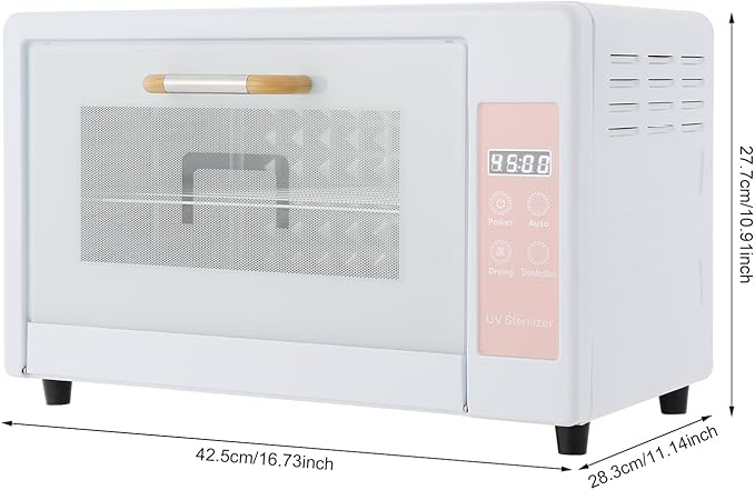 6 Gal Capacity Multi-Functional Nail Cleaner Box, 110V 230W U-V Light