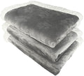 Qeils 1 Pack 3 Dog Blankets for Small Dogs - 3 pcs Waterproof Dog Blanket Washable - Soft Sherpa Fleece Puppy Blanket for Kitten Doggy, Warm Cat Blankets for Indoor Cats, 16"X23", Grey