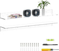 36 Inches Acrylic Wall Shelves 2 Pack, Floating Shelf