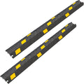 OranLite 6 Pack 1-Channel Rubber Cable Protector Ramp, Visible at Night