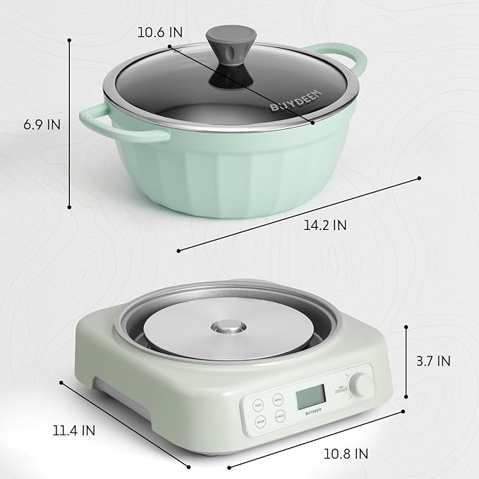 BUYDEEM 5-in-1 Slow Cooker 4.7QT