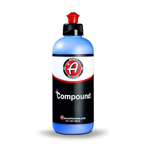 Adam's Paint Correcting Compound 12oz - Silicone-Free, Body Shop Safe, Low-Dust Formula - Heavier-Cut for Faster, Stronger Correcting for Clear Coat, Gel Coat, Single Stage Finishes