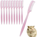 Bunny Grooming Brush 10 Pieces Small Animal Shredding Tool | Hamster Comb for Tiny Pet Ferret Indoor Home Coat Sensitive Skin Daily Care