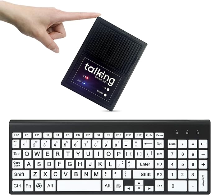 Talking Large Print Keyboard | AAC Communication Device | USB Keyboard