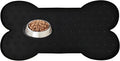 Dog Food Mat Anti-Slip Silicone Bowl Mats for Food and Water, Thicker Pet Placemat Waterproof Cat Feeder Pad with High-Lips Prevent Messy Spills to Floor Suitable for Medium and Small Pet