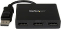 StarTech.com 3-Port DisplayPort 1.2 Splitter, DisplayPort to 3x DP