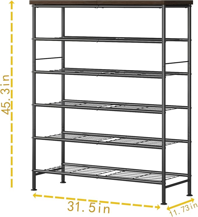 SUOERNUO Shoe Rack Organizer 6 Tier