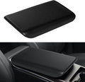 Center Console Armrest Cover for Tesla Model X/S 2026 2025 2024 2023 2022 2021, Non-Slip Armrest Cushion Pad Arm Rest Protector Covers, TPE Waterproof Interior Accessories for Tesla, Black