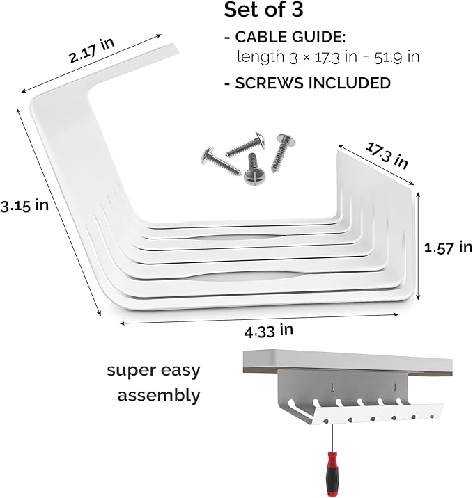 PAMO Cable Management Under Desk