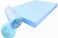 Pet Dog Bed Blue Cooling Gel Infused High Density Solid Memory Foam Pad (40x35x4 inches)