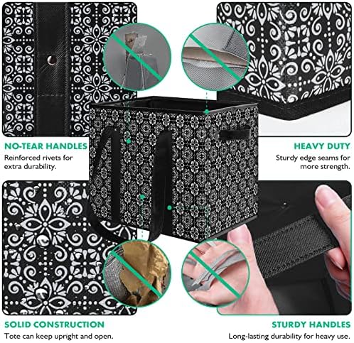 Reusable Grocery Bags 4 Pack, Foldable & Water Resistant Shopping Bags