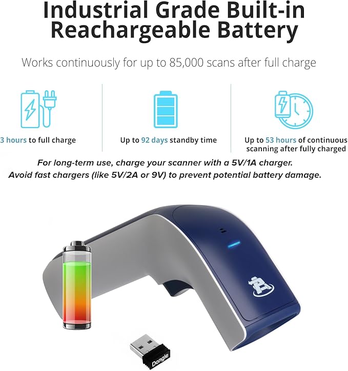 ScanAvenger Wireless Portable 1D
