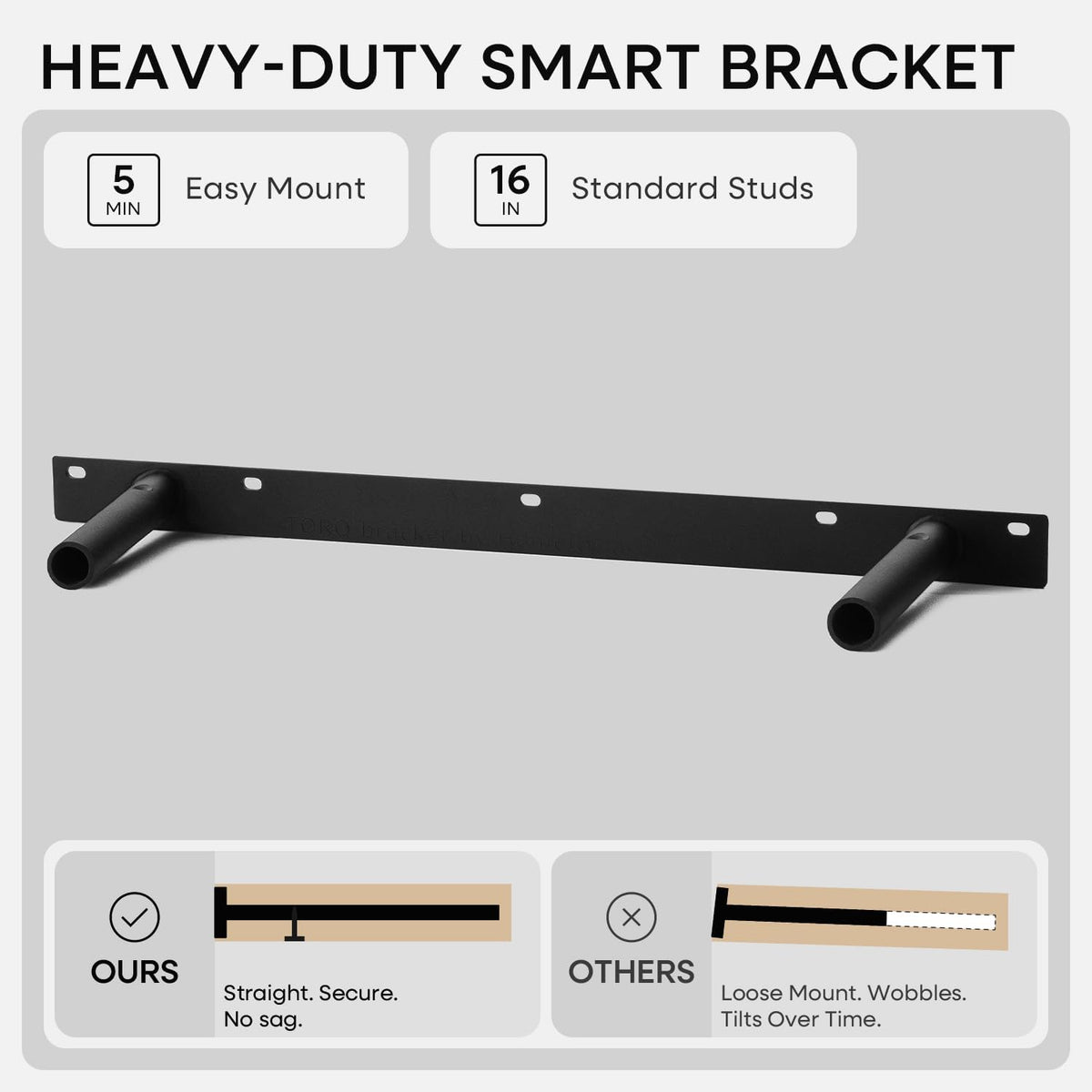 Homeforia Classic Walnut 24 inch Floating Shelf, High End Solid Real Wood Small 24inch Floating Shelves for Wall Mounted, 24in Floating Shelves, Heavy Duty Bracket, 24 X 6.5 X 1.75 inches, Set of 2