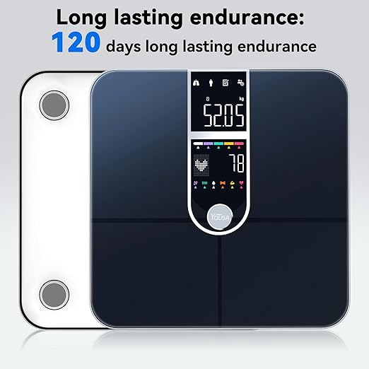 Smart Scale with BMI Body Fat Muscle Mass Digital Bathroom Weight Scale with