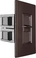 OSD Audio 100W Sleek, Minimalist Design in Wall Volume Control, Slider Brown